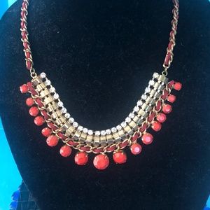 Necklace- Rhinestones and gold